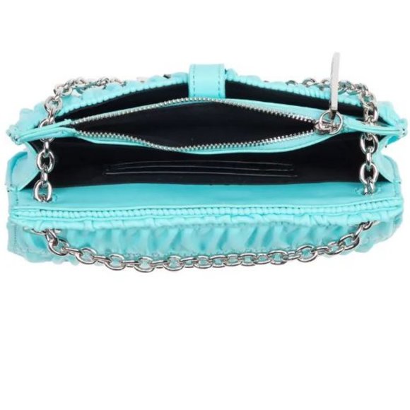 House of Want Sky Blue Shirred Shoulder Bag - Picture 5 of 7